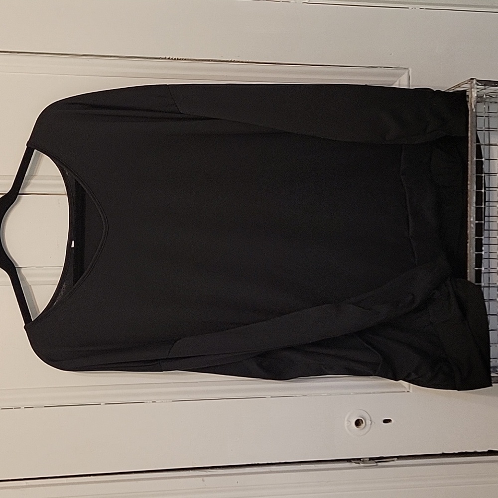 NWOT Black 4X jersey knit pull over